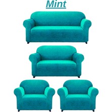 3+2+1+1dokuma Jakar Koltuk Örtüsü. Lastikli, Esnek, Yıkanabilir Koltuk, Kanepe, Çekyat Örtüsü/kılıfı