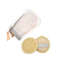 Dr. Dermalok Hakiki Floş Ipek Banyo Kesesi, Peeling Etkili Yüz ve Vücut Lifi (Duş Hamam Seti)