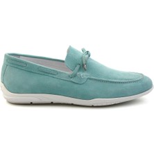 Bambi Yeşil Leather Erkek Loafer Ayakkabı E01011033002