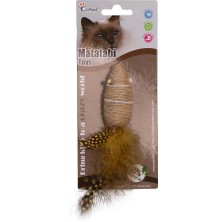 Eastland İpli Tüylü  Çıngıraklı Fare Kedi Oyuncağı