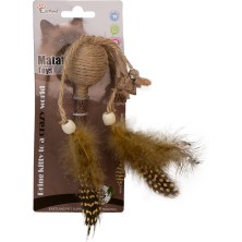 Eastland İpli Tüylü  Çıngıraklı Lolipop Kedi Oyuncak