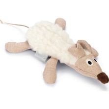 Beeztees Kedi Oyuncağı, Fare, Peluş, Beyaz, 17x13x4cm