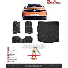 Opel Grandland 2025 Sonrası Mhev - Alt 3D Bagaj Havuzu ve Havuzlu Paspas+Asma Koku