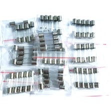 YATE10 50 Adet Takım 10 Değer 5X20 Cam Sigorta Kilitli Poşet