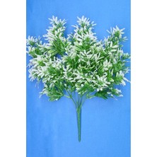 1 Adet Yapay Çiçek Demeti Plastik Mini Çiçekli Yeşillik Demeti Lavanta Yeşil Pampas Sarmaşık Sarkan