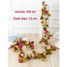 Yapay Gül Sarmaşık Çiçek 250  cm