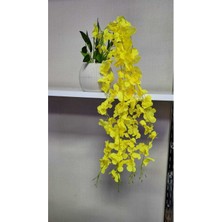 Yapay Çiçek Saksıda Sarkıt Soft Renk Akasya Sarkıtı 5 Kök 70-80 cm