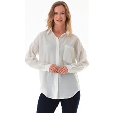 Basic Tek Cepli Oversize Gömlek