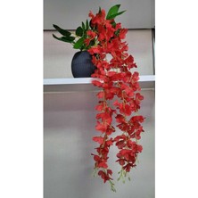 Yapay Çiçek Saksıda Sarkıt Soft Renk Akasya Sarkıtı 5 Kök 70-80 cm