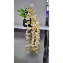 Yapay Çiçek Saksıda Sarkıt Soft Renk Akasya Sarkıtı 5 Kök 70-80 cm
