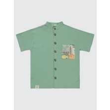 Civil Boys Erkek Çocuk Gömlek 6-9 Yaş Yeşil
