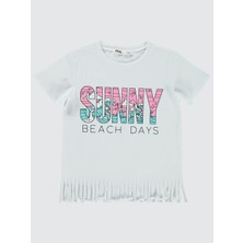 Civil Girls Kız Çocuk Tişört 2-5 Yaş Beyaz