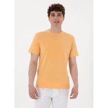 U.s. Polo Assn. Bisiklet Yaka Turuncu Erkek T-Shirt Gaston
