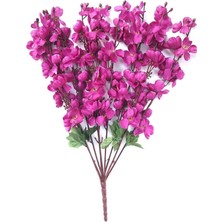 Temalife Dekoratif Yapay Çiçek Bahardalı Japon Kiraz Çiçeği 9 Dallı 40  cm  1 Demet