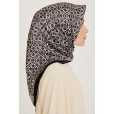 Armine Klasik Desenli Sura Saf İpek Eşarp 9248D 80 05