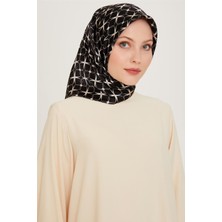 Armine Monogram Desenli Sura Saf İpek Eşarp 9207D 01 04