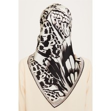 Armine Obje Desenli Sura Saf İpek Eşarp 9256D 09