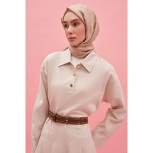 Armine Ham Denim Takım 25Y6025 Naturel
