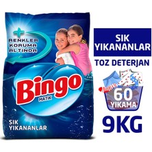 Bingo "Dev Ekonomi Paketi ; Bingo Matik 9 kg Sık Yıkananlar + Bingo Soft 5 ltLovely + Bingo Fresh 2,5 lt Lovely +  Bingo Oksijen Çamaşır Suyu"