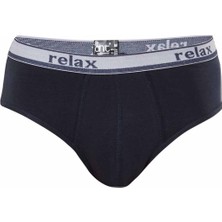 Erkek Pamuklu Likralı Slip Relax Külot Lacivert - 1269A
