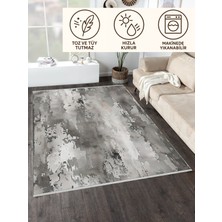 Tnylof Modern Gri Halı – Yıkanabilir, Toz Tutmayan | Bebek ve Evcil Hayvan Dostu Minimal Tasarım