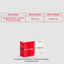 İmuneks Inflamax Optimize Zerdeçöp Curcumin 60 Kapsül