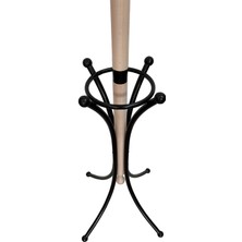 Tolunay Portmanto Ayaklı Askılık - Boyalı Bambu x Model Akça