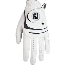 Footjoy 66245 Weathersof Erkek Golf Eldiveni Beyaz/siyah Sol M