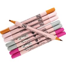 Zig Scroll & Brush Çift Çizgi ve Fırça Uçlu Kaligrafi Kalemi, Davetiye Kalemi-8 Adet