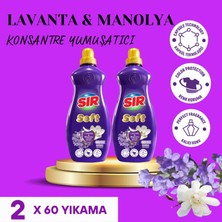 Sır 2 Adet Konsantre Çamaşır Yumuşatıcısı Lavanta & Manolya 1440 ml 60 Yıkama