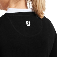 Footjoy Yün Karışımlı Kadın Golf Kazak Siyah 96050
