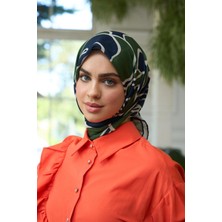 İpekhan Yaz Işıltısı Koleksiyonu Soft Eşarp Lacivert Haki 1188-05