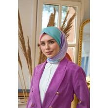 İpekhan Yaz Işıltısı Koleksiyonu Soft Eşarp Su Yeşili Lila 1190-04