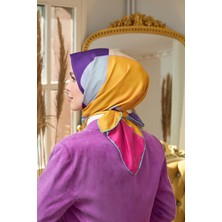 İpekhan Yaz Işıltısı Koleksiyonu Soft Eşarp Turuncu Mor 1190-07