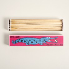 Crocodıle Ahşap Kibrit Hediyelik Eşya 29X60X3 cm Renkli