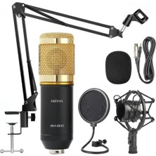 Driton BM-800 Sari Condenser Yayinci Mi̇krofon Seti̇