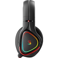 Bloody MR720 Siyah ŞARJLI(1200MAH) Rgb Kulaküstü Mikrofonlu Kulaklık (Bluetooth/usb/3,5mm Jack Bağlantılı)