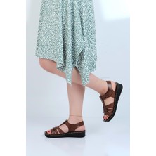 Moda Ayakkabı 58412 Polero Kadın Düz Yazlık Sandalet