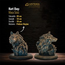 Kurt Başı Masa Süsü Yuvarlak Kaide