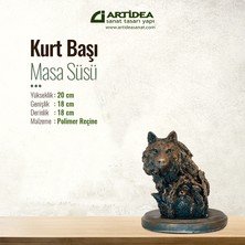 Kurt Başı Masa Süsü Yuvarlak Kaide