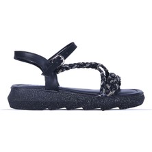 Moda Ayakkabı23 Moda Ayakkabı 852 Syh-Krem Yazlık Düz Sandalet Ayakkabı