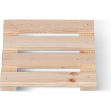 Promasif Ahşap Palet Desenli Nihale, Çaydanlık Altlığı, Tencere ve Tava Altlığı 20 x 20 cm