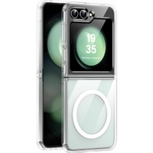 Mtl Samsung Z Flip 5 Şeffaf Magsafe Kılıf Mtl Aksesuar