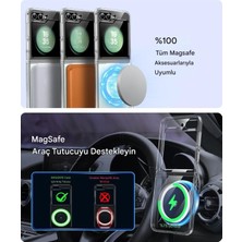 Mtl Samsung Z Flip 5 Şeffaf Magsafe Kılıf Mtl Aksesuar