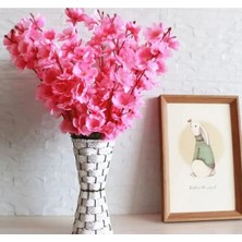 Yapay Çiçekkoyu Pembe  Bahar Dalı Japon Kiraz Çiçeği 90  cm