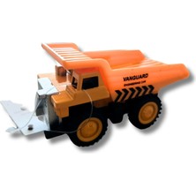 Minik Metal Iş Makineleri 4'lü 8 Cm; Kepçe, Kamyon, Silindir, Forklift