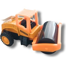 Minik Metal Iş Makineleri 4'lü 8 Cm; Kepçe, Kamyon, Silindir, Forklift