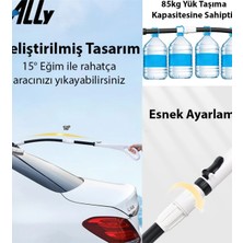Mefa Ös Teleskopik Mikrofiber Araba Yıkama Fırçası Uzun Saplı Fırçası Oto Mopu