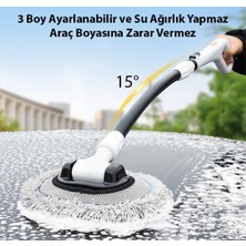 Mefa Ös Teleskopik Mikrofiber Araba Yıkama Fırçası Uzun Saplı Fırçası Oto Mopu