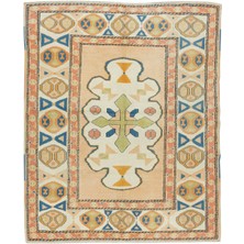 163 x 212  cm  Modern El Yapımı Geometrik Desenli Ofis ve Ev Dekoru Halı,  Yün